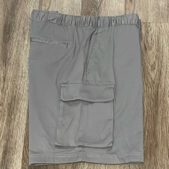 Abound Men’s Cargo Shorts Grey Steel Sz XL 2 Velcro Pockets 2 Front Side Pockets - Picture 5 of 11
